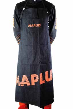 MAPLUS Werkstattschürze - black jeans fabric		